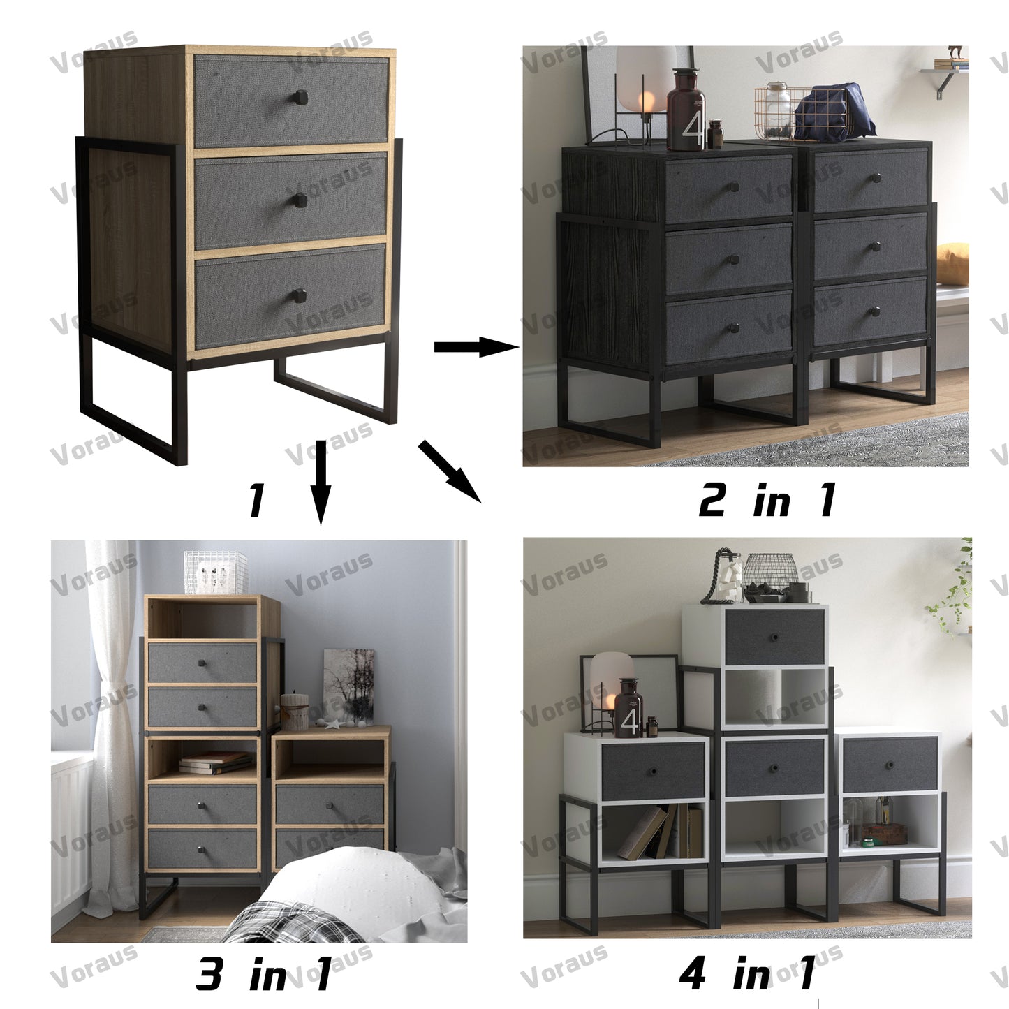 Patent style Adjustable Building Block Storage Cabinet with Non woven fabric drawer