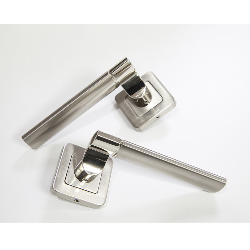 European Style design metal interior bathroom Door Hardware Zinc Lever Concealed Pull Locks and Door Handle