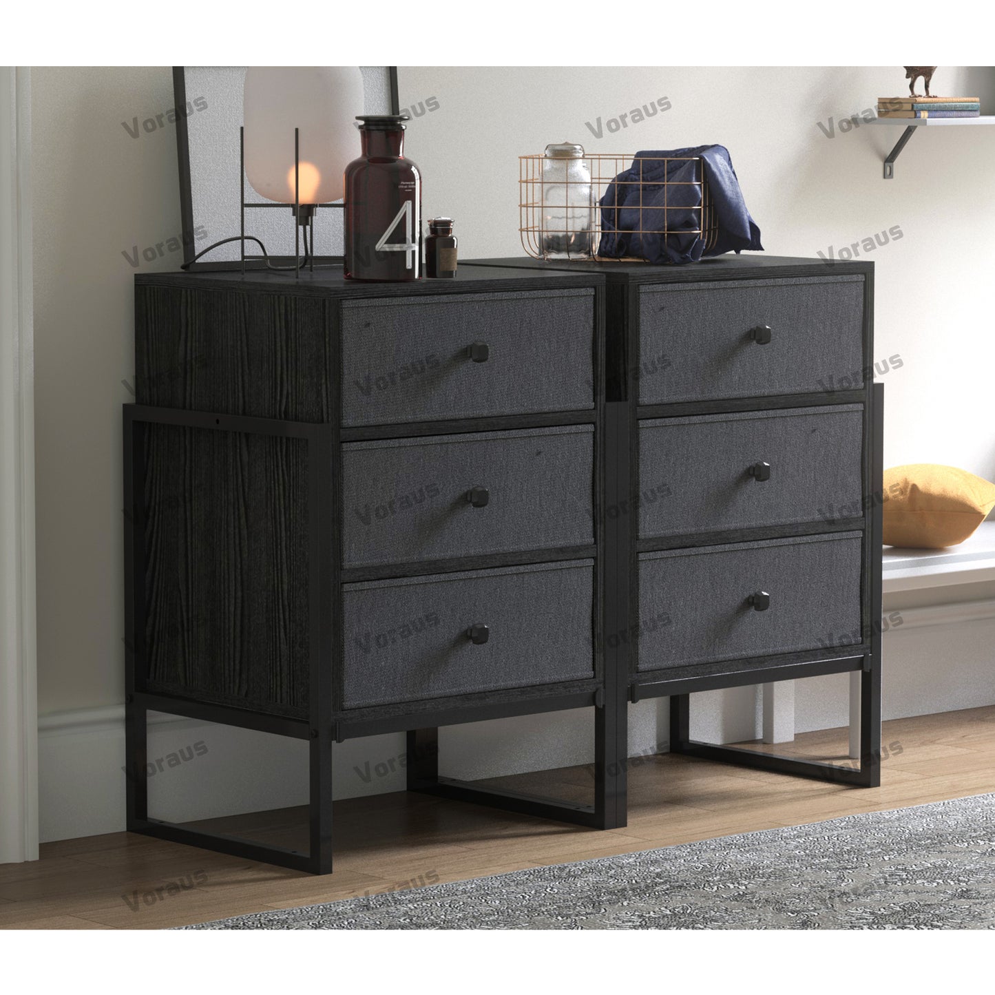 Patent style Adjustable Building Block Storage Cabinet with Non woven fabric drawer