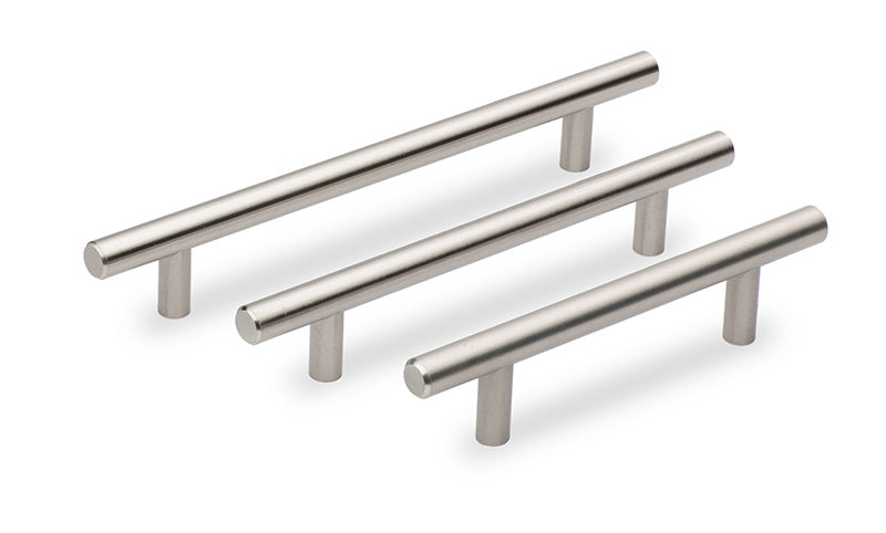 Solid Steel Pull Handle Stainless Furniture Drawer Kitchen Cabinets Handles T Bar