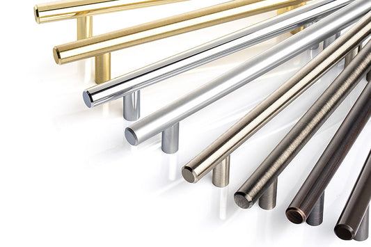 Solid Steel Pull Handle Stainless Furniture Drawer Kitchen Cabinets Handles T Bar